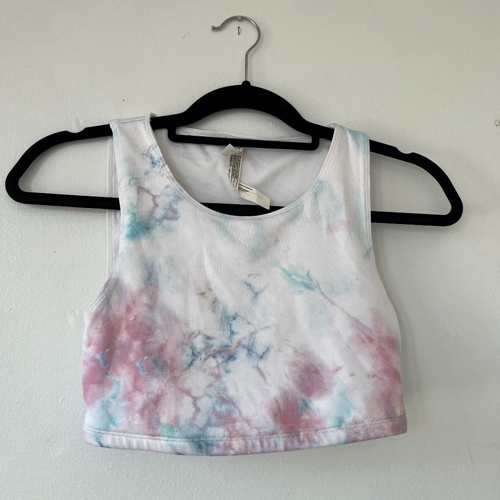 Cropped Summer Tie Dye bralette tank